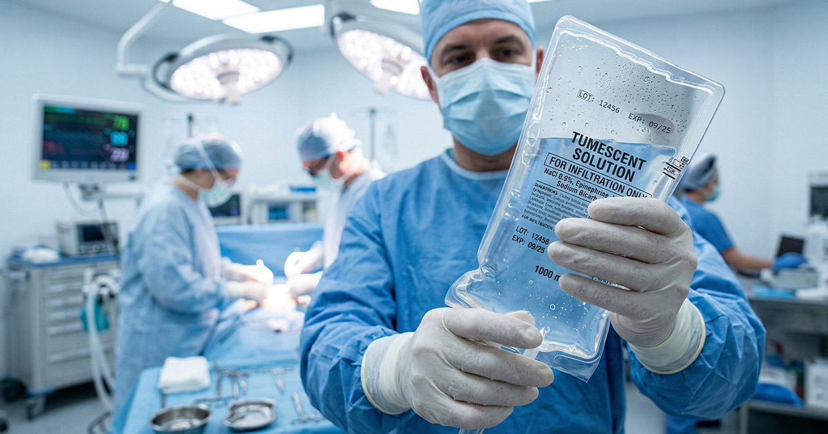 Preparing the Area with Tumescent Solution